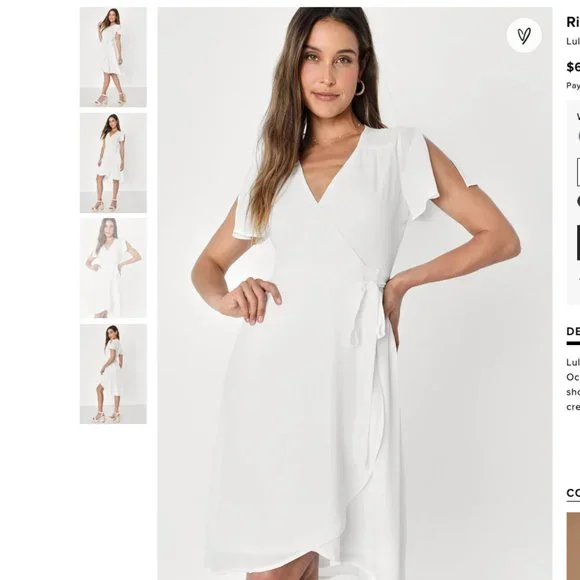 rise to the occasion white midi wrap dress White Linen Wrap Midi Dress for Women Effortless Elegance